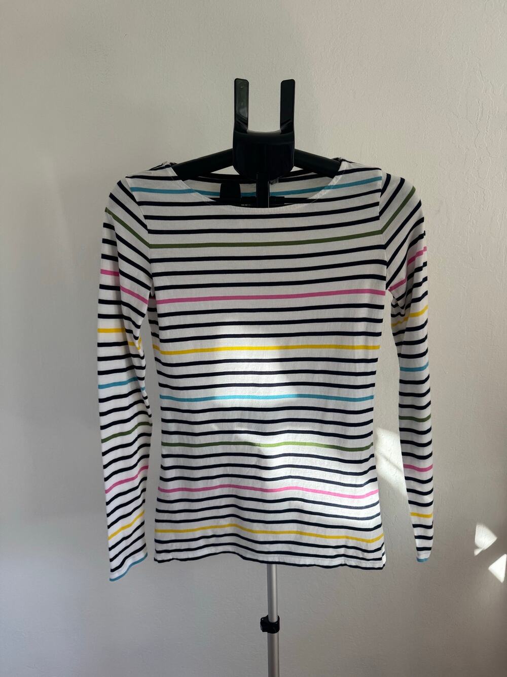 Boden Stripes Ahead of the Rest Women's 100% Cotton Striped Long Sleeve Shirt- 2